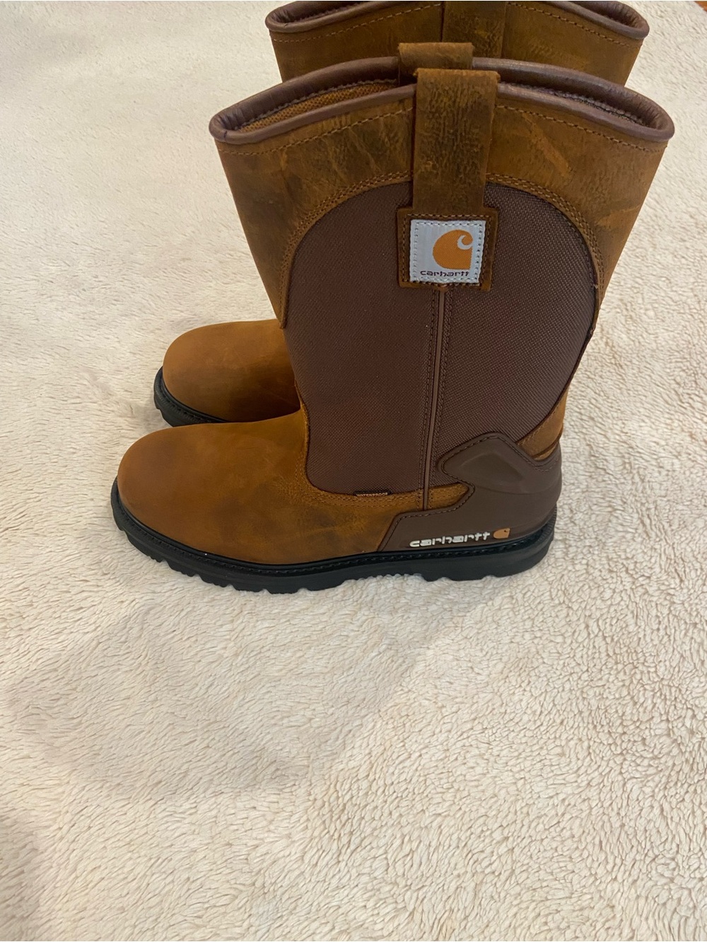Carhartt Heritage Waterproof Steel Toe Wellington Work Boots Men’s 11 Wide - Picture 6 of 16